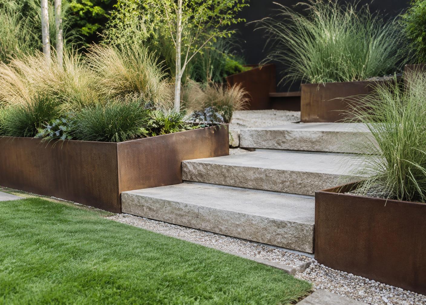 Moderner Privatgarten – Garten & Terrasse in Musterstadt